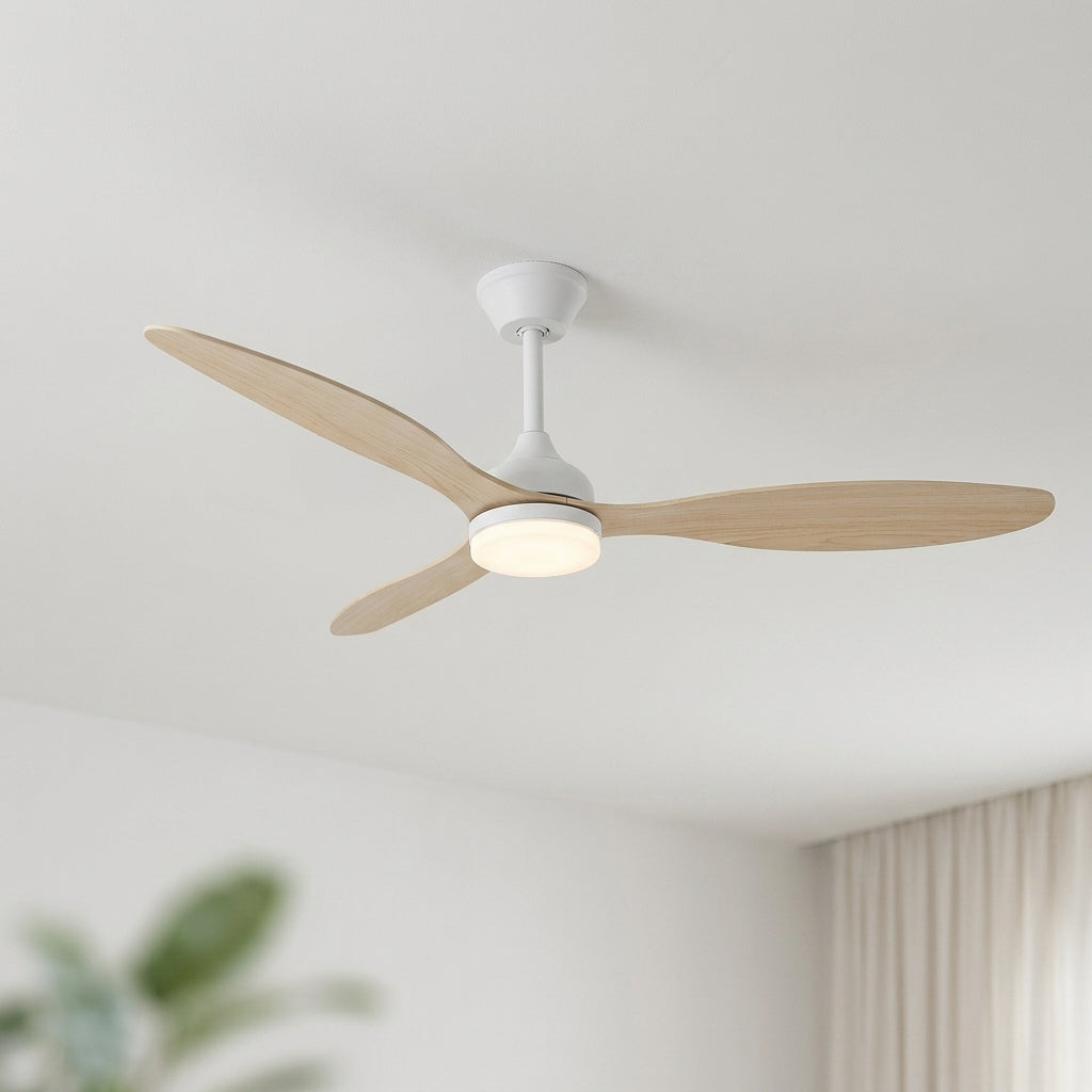 Eolia Levante — Ventilateur de plafond en bois, silencieux