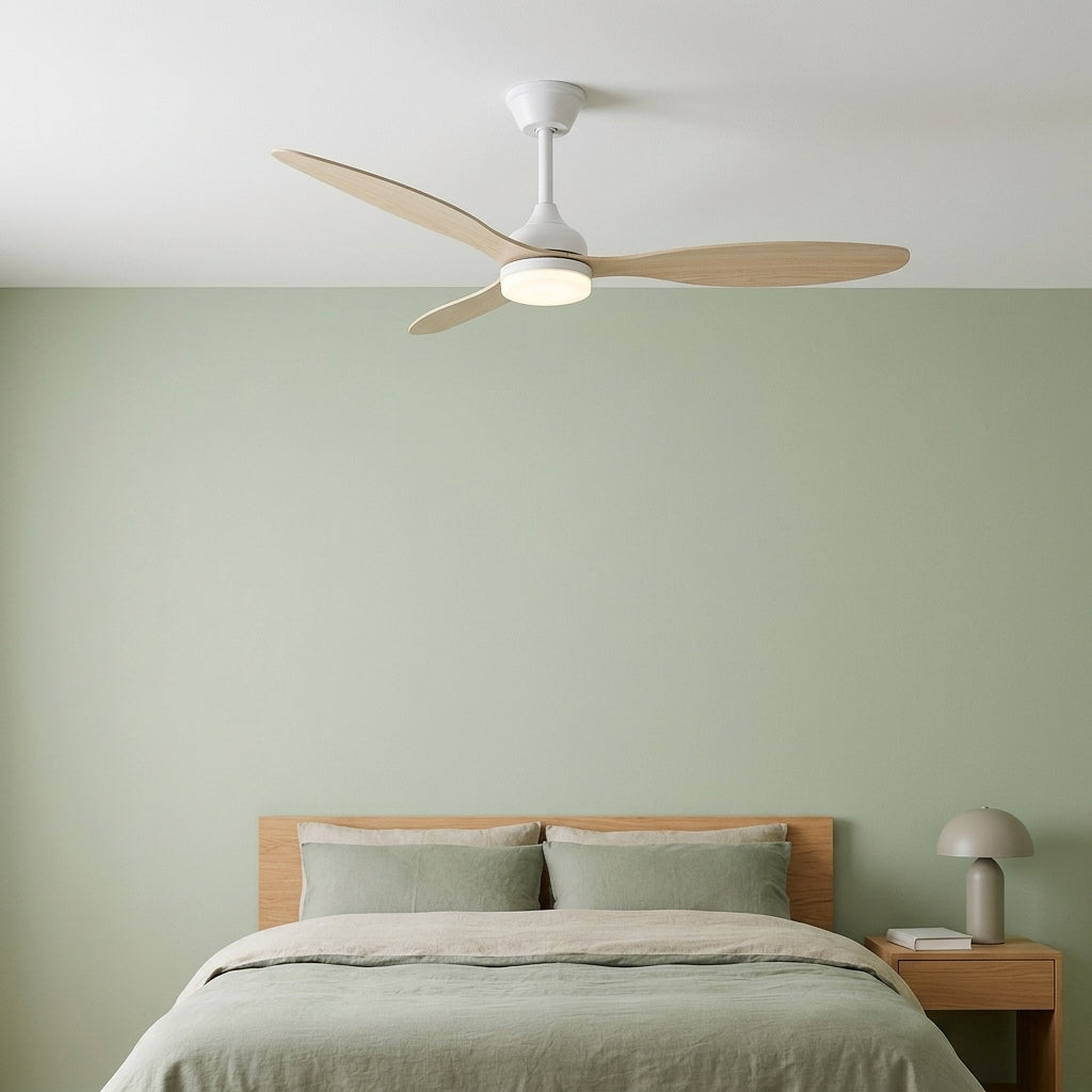 Eolia Levante — Ventilateur de plafond en bois, silencieux