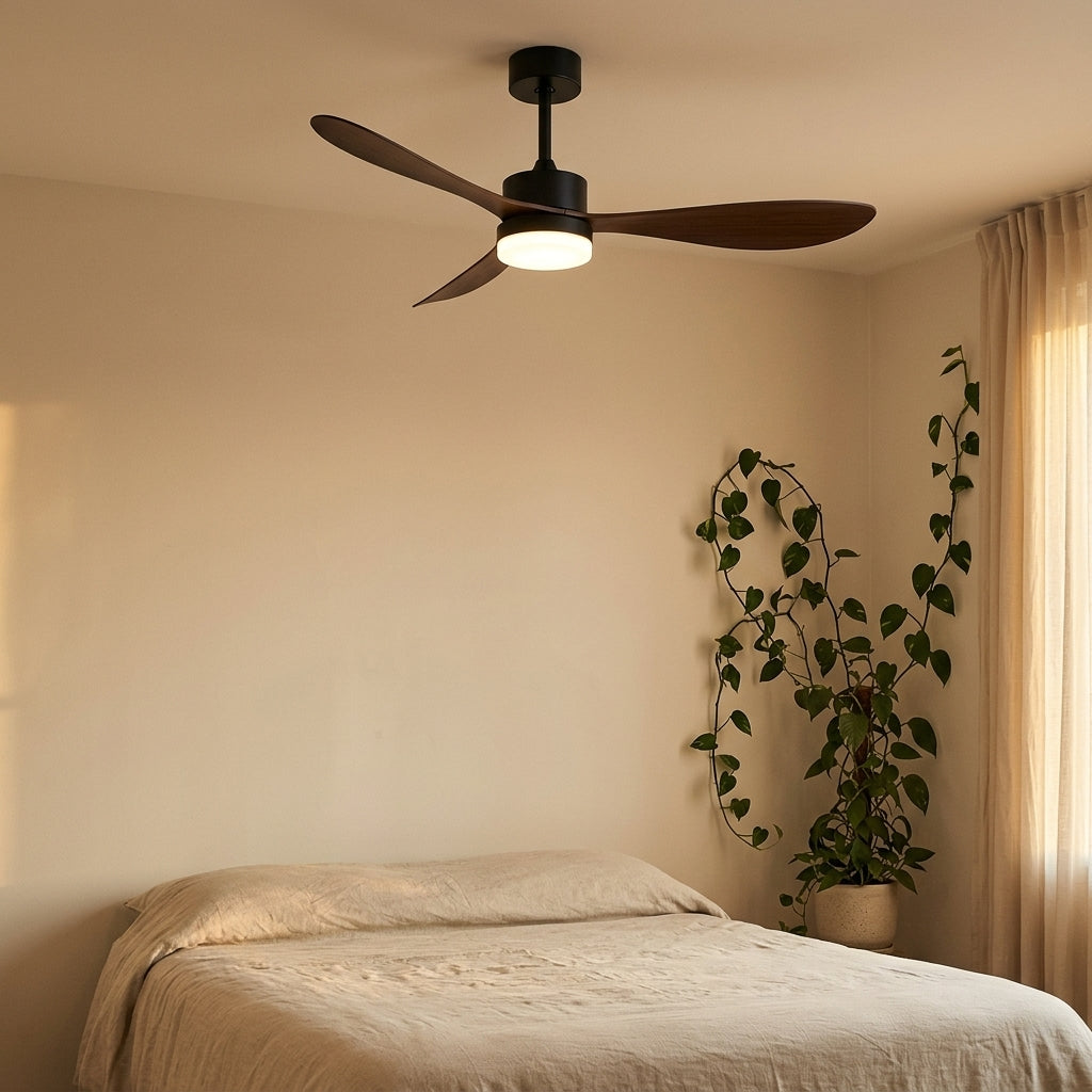 Eolia Nord — Ventilateur de plafond en bois, silencieux