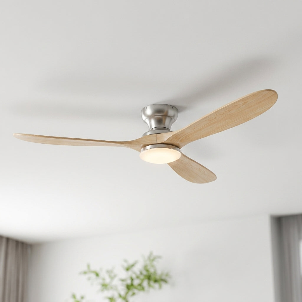 Eolia Sonora — Ventilateur de plafond en bois, silencieux
