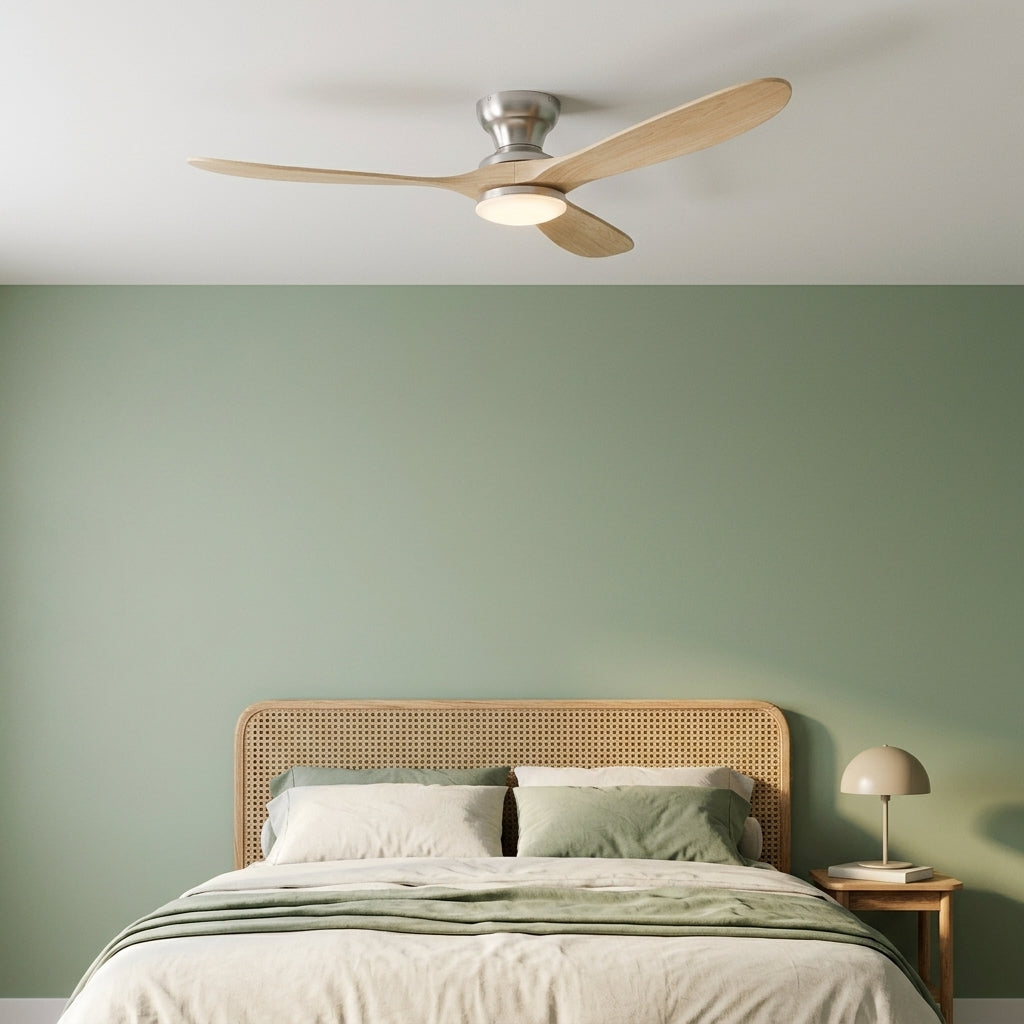 Eolia Sonora — Ventilateur de plafond en bois, silencieux