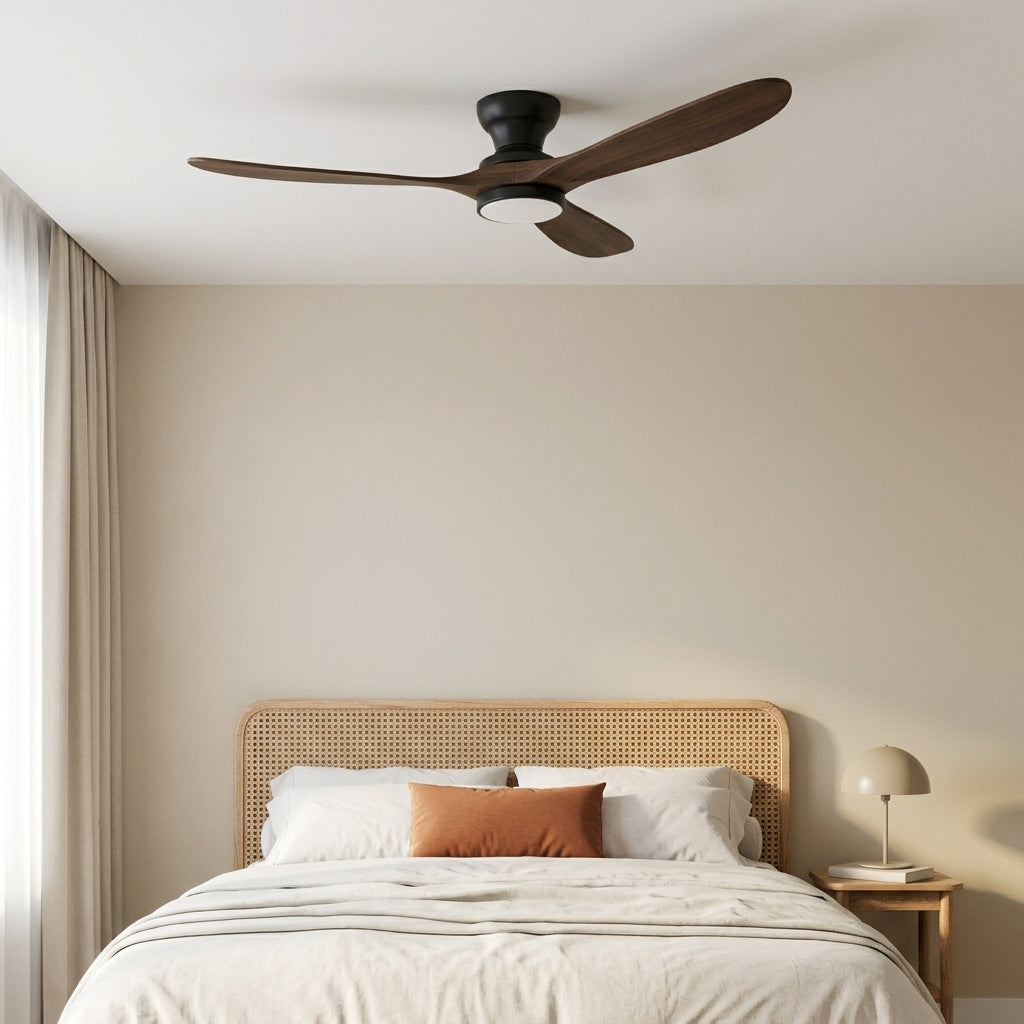 Eolia Sonora — Ventilateur de plafond en bois, silencieux