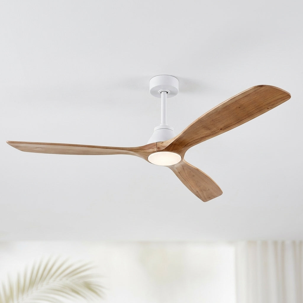 Eolia Cyclades — Ventilateur de plafond en bois, silencieux