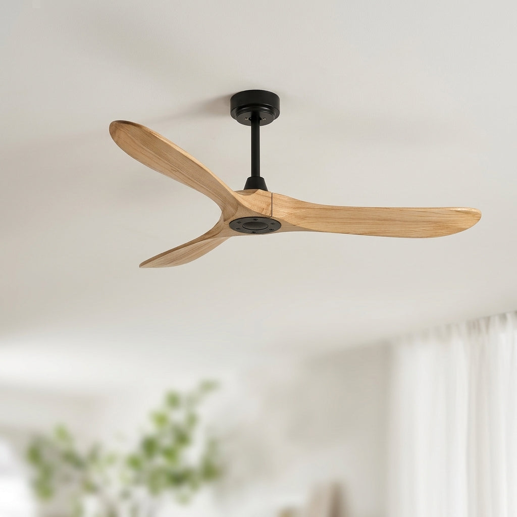 Eolia Air sans lumière édition spéciale— Ventilateur de plafond en bois, silencieux