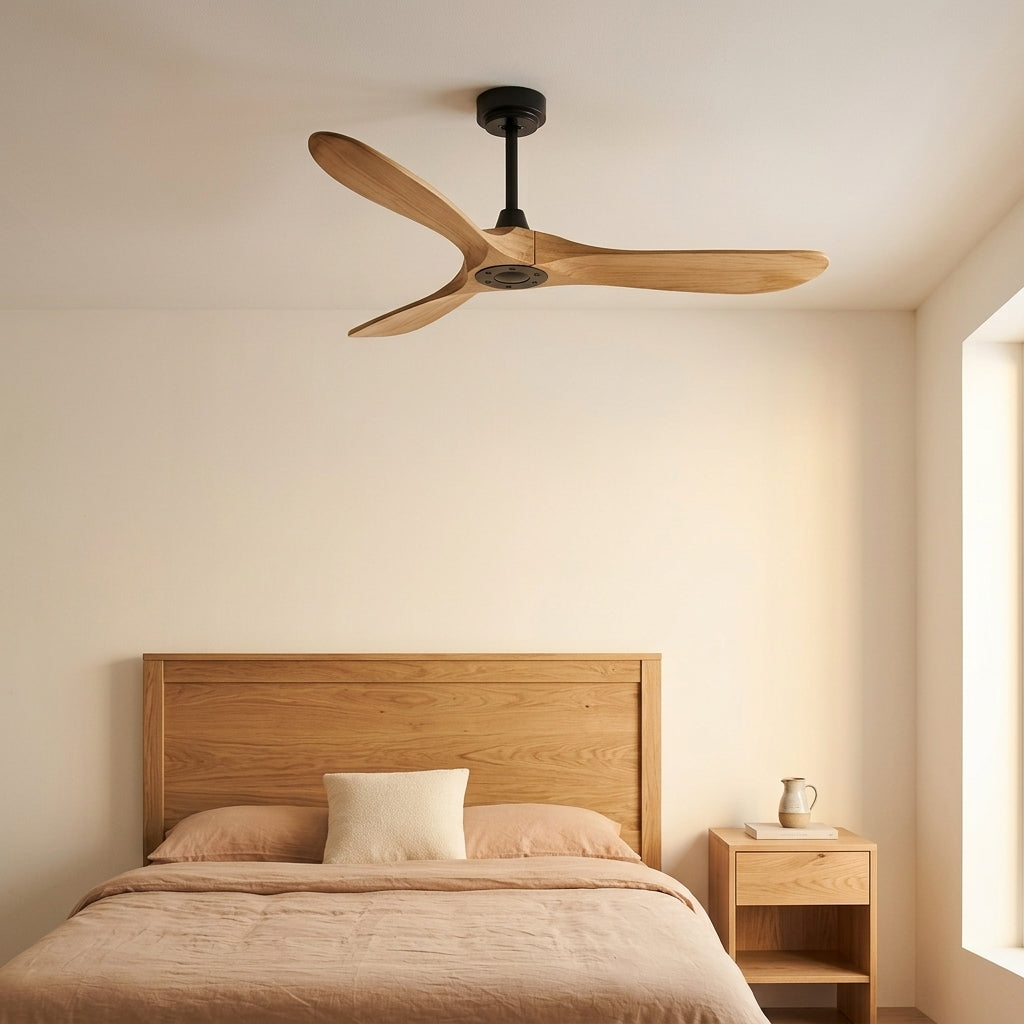 Eolia Air sans lumière édition spéciale— Ventilateur de plafond en bois, silencieux