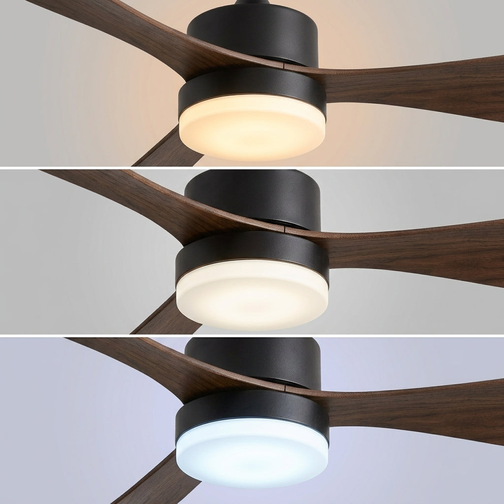 Eolia Nord — Ventilateur de plafond en bois, silencieux