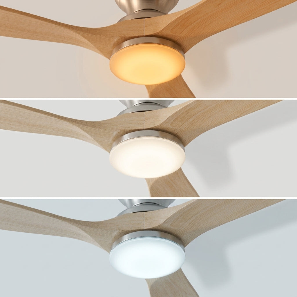 Eolia Sonora — Ventilateur de plafond en bois, silencieux