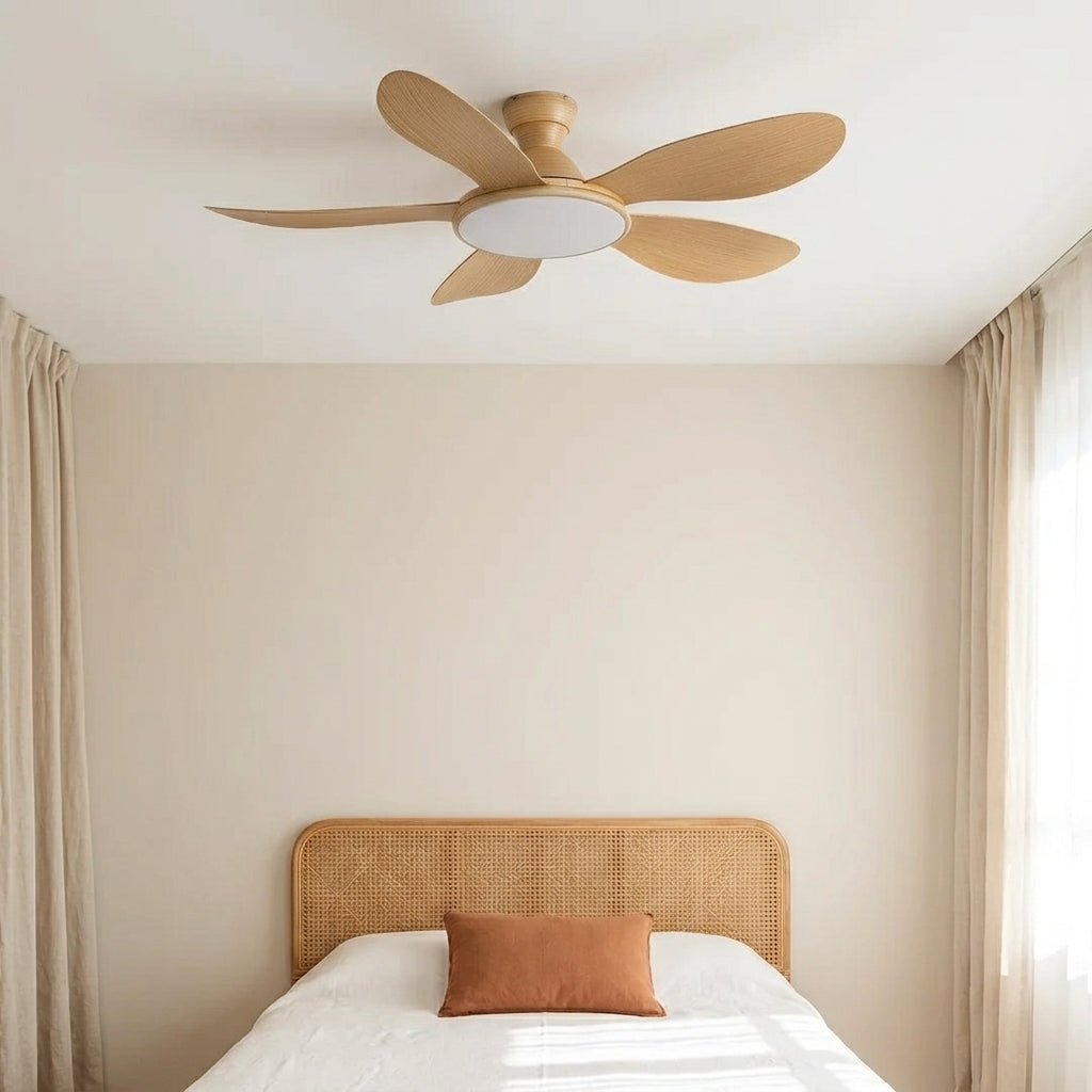 Eolia Formentera— Ventilateur de plafond en bois, silencieux