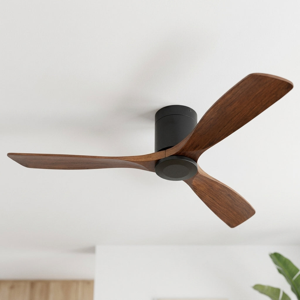 Eolia Lipari — Ventilateur de plafond en bois, silencieux