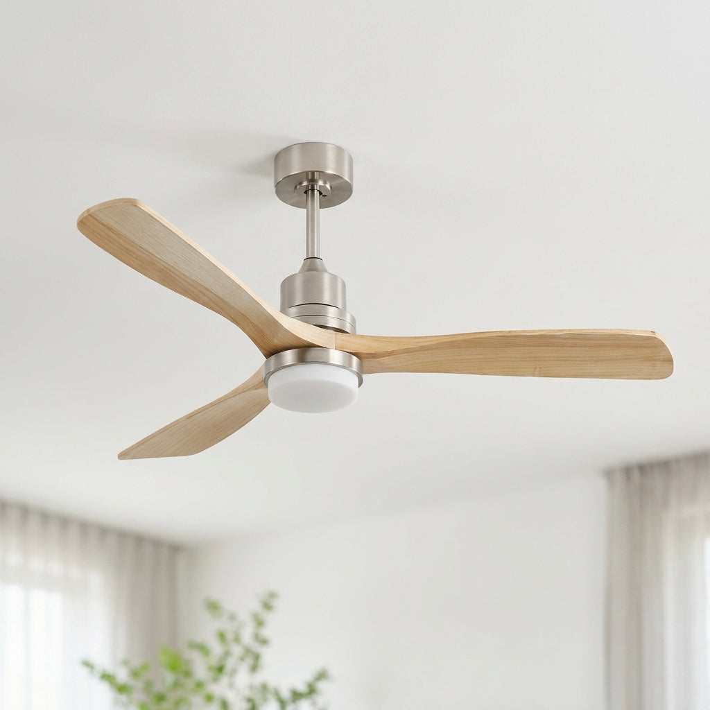 Eolia Borée — Ventilateur de plafond en bois, silencieux