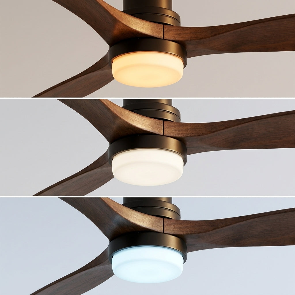 Eolia Borée — Ventilateur de plafond en bois, silencieux