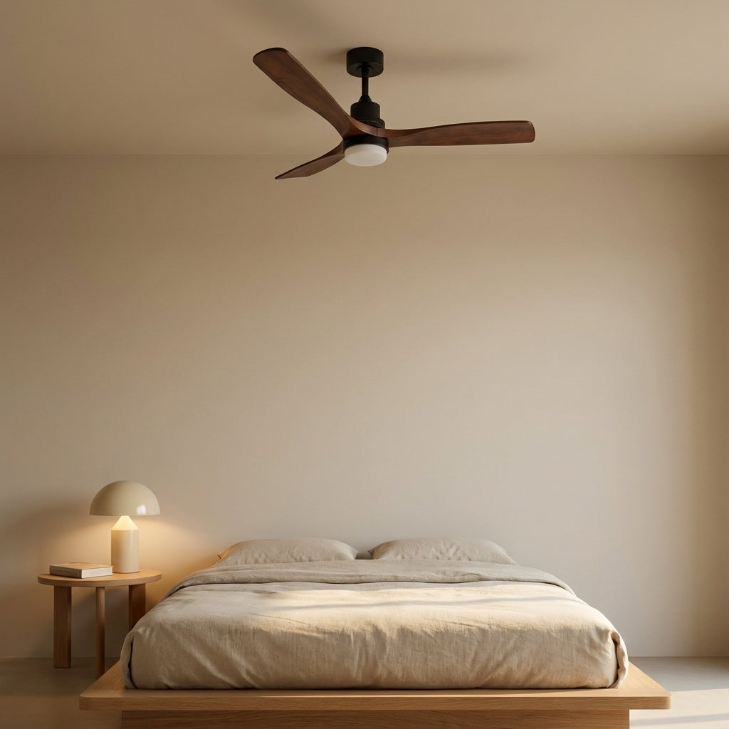 Eolia Borée — Ventilateur de plafond en bois, silencieux