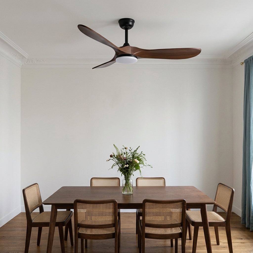 Eolia Air — Ventilateur de plafond en bois, silencieux